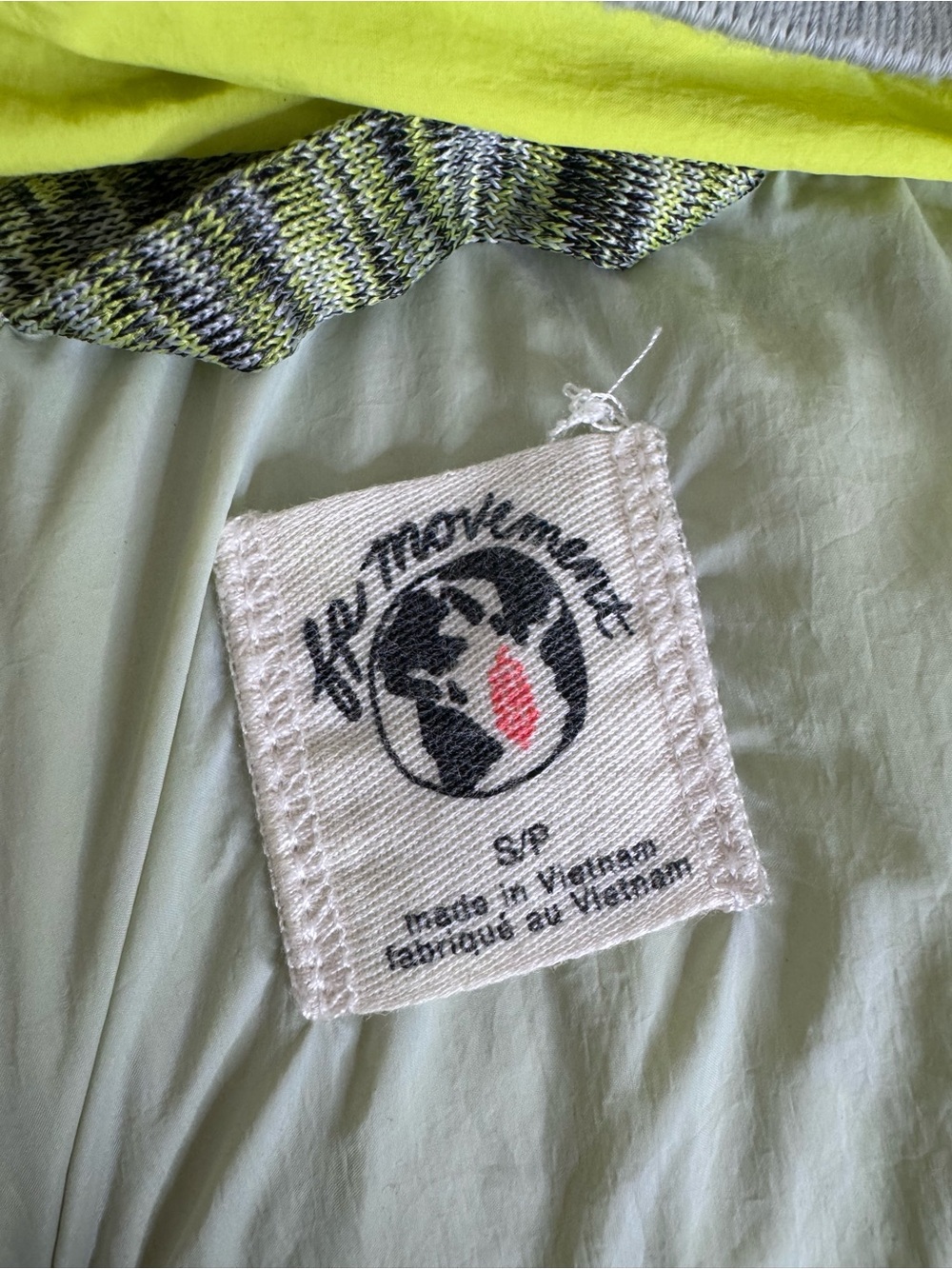 FP Movement Care Fanny Pack Belted Hooded Jacket with Lime Lining Small - Picture 4 of 5